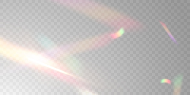 Mehrfarbiger Licht-Effekt und Zickzack-Bänder fallen von oben auf Streamer-Tinsel-Vektor