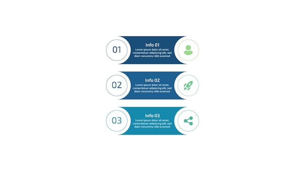 Mehrstufige Infografikvorlagen für Geschäftsablaufdiagramme