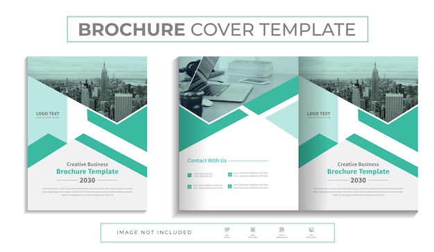 Mehrzweck corporate business broschüre cover-design-vorlage bunter moderner layout-thema vektor