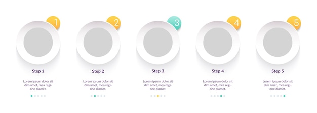 Mehrzweck-Infografik-Vorlage im einfachen kreativen Stil