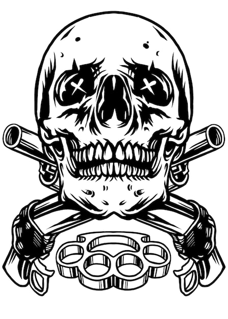 Meisterwerk Gangsterschädel