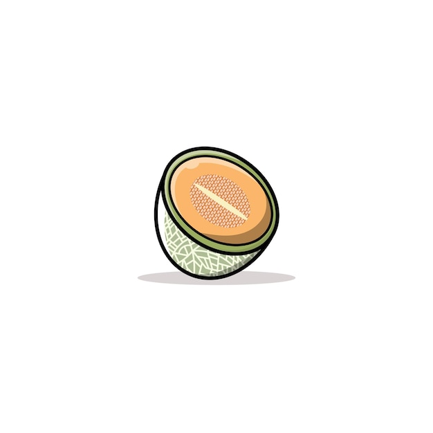 Vektor melone flaches icon-design-logo