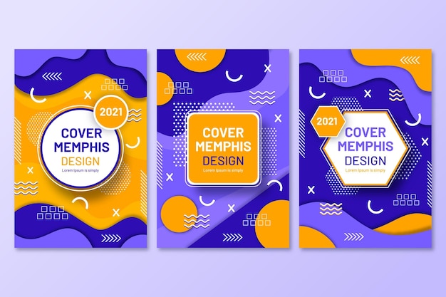 Memphis design cover kollektion