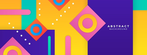 Memphis farbenfrohe geometrische Formen leichter Hintergrundvektor Moderne diagonale Präsentation Hintergrund