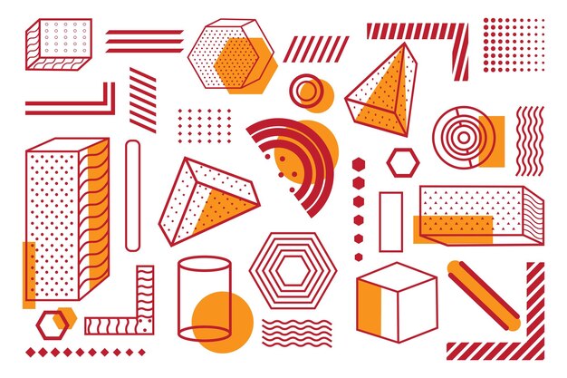 memphis hintergrund geometrische form