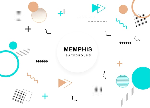 Vektor memphis hintergrund