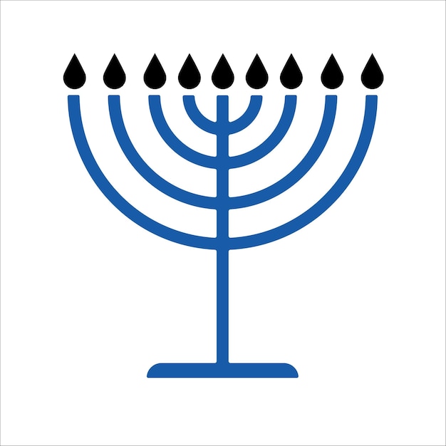 Vektor menorah-symbol vektor-illustrationssymbol