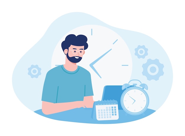Menschen, die arbeiten Konzept flache Illustration
