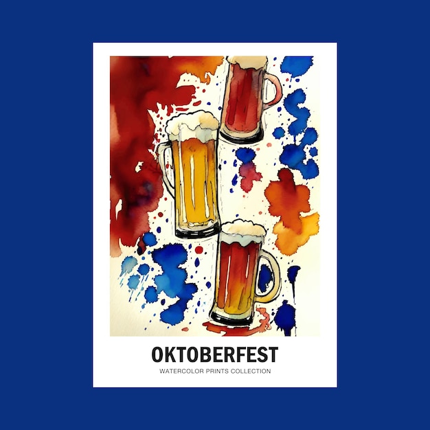 Menschen, die das Oktoberfest feiern, druckbare Wandkunst