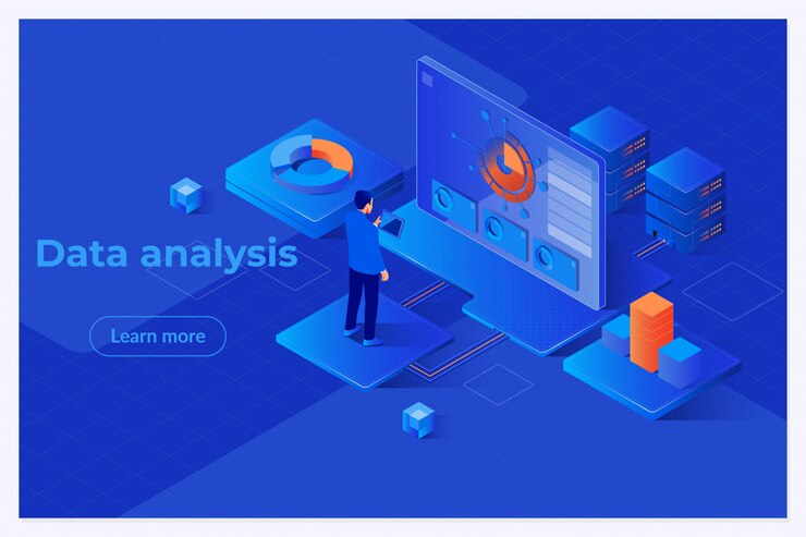 Menschen, die mit Diagrammen interagieren und Statistiken analysieren