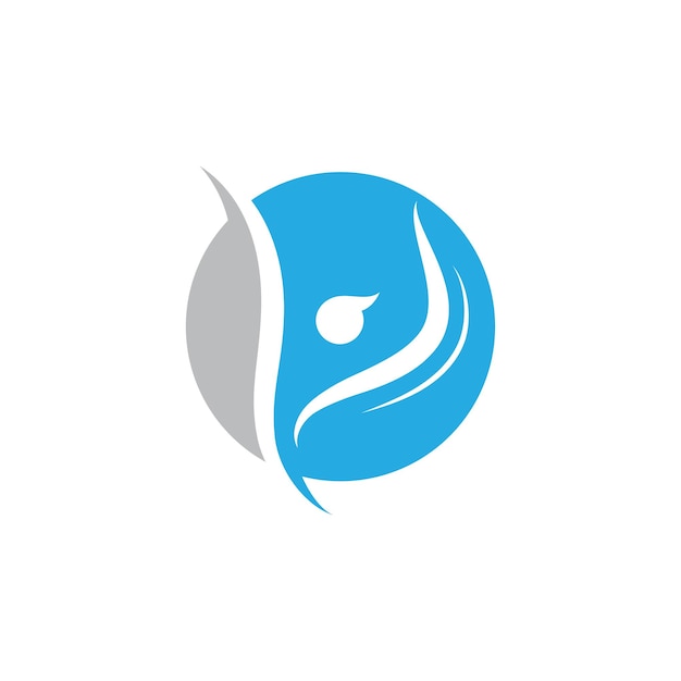 Menschen gesundes leben logo vorlage vektor icon