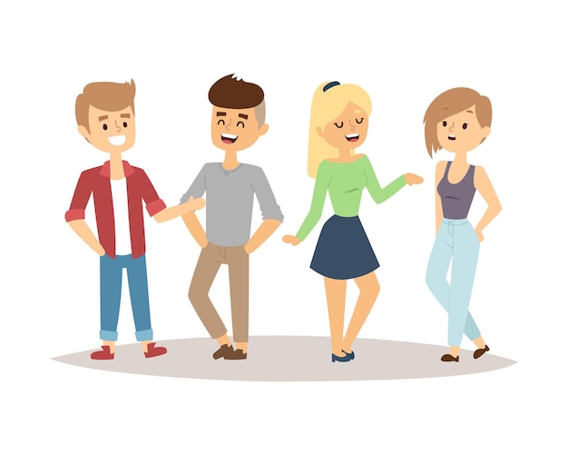 Menschen glückliches paar cartoon und beziehung charaktere lifestyle-vektor-illustration. entspannte freunde gruppe erwachsener zusammen romantische casual urlaub ruhestand mensch.