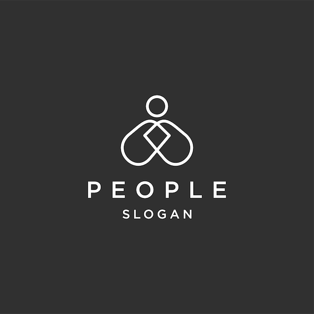 Menschen-Logo-Icon-Design-Vorlage