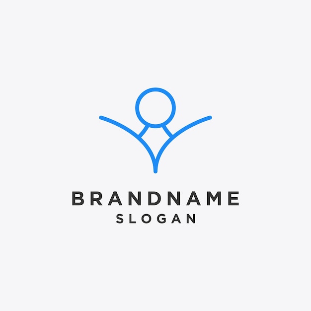 Menschen Logo Vorlage Vektor Illustration Design