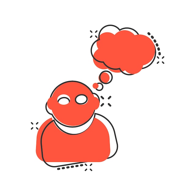 Menschen mit Sprechblase-Symbol im Comic-Stil Geschäftsvereinbarung Vektor Cartoon Illustration Piktogramm Partnerschaft sprechen Geschäftskonzept Splash-Effekt