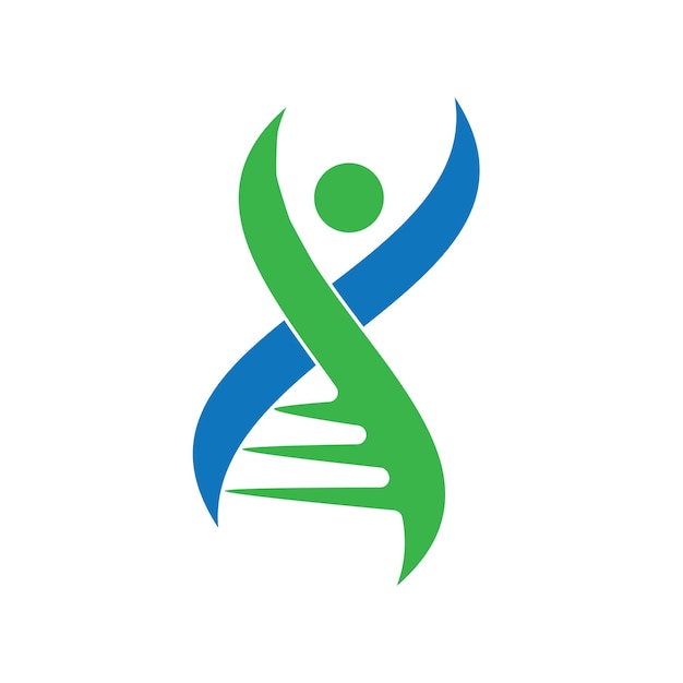 Menschliche dna-logo-icon-designvektor