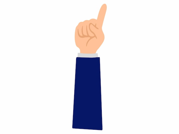 Menschliche Handgesten Clipart-Illustration
