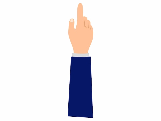 Menschliche Handgesten Clipart-Illustration