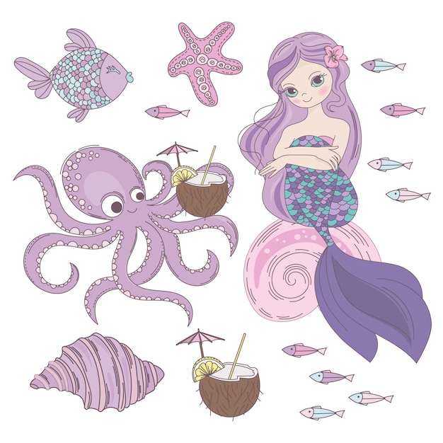 Mermaid dessert unterwasserprinzessin