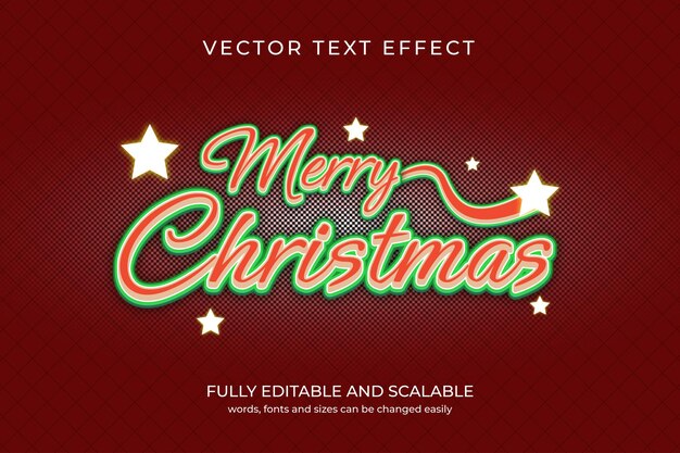 MERRY CHRISTMAS GLOW Texteffekt