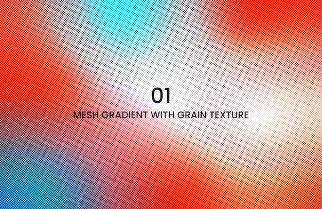 Mesh-gradient mit kornstruktur