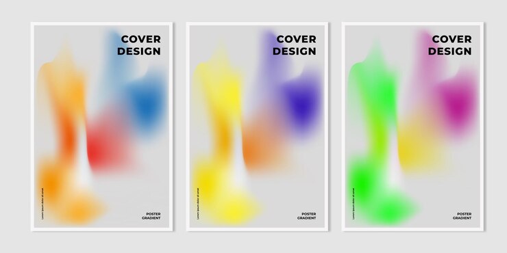 Vektor mesh gradient poster hintergrund flüssigkeit verschwommene flüssigkeit minimales design helle weiche bannerdekoration
