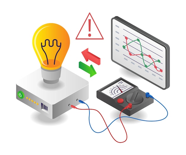 Vektor messung der elektrischen spannungsanalyse