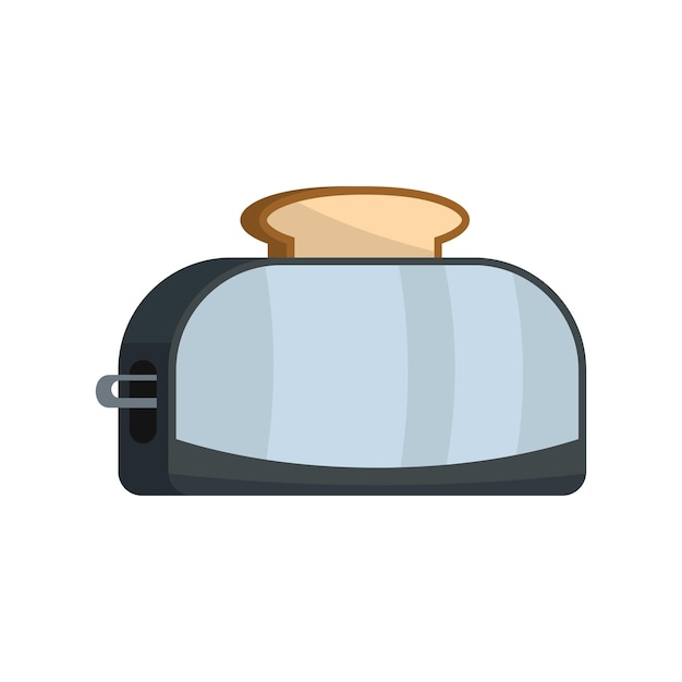 Vektor metall toaster-symbol flachdarstellung von metall-toaster-vektor-symbole für webdesign