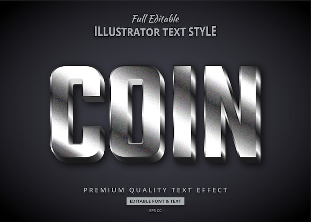 Metallic Texture 3D-Textstileffekt