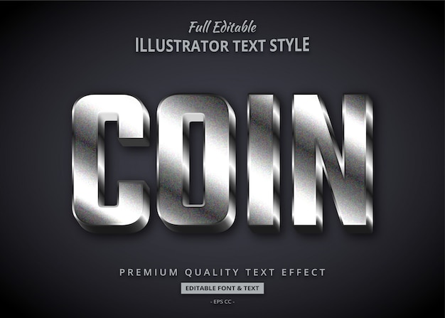 Metallic texture 3d-textstileffekt