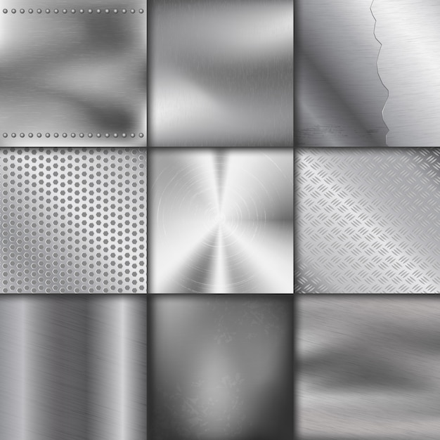 Metalltexturmusterhintergrund metallischer Illustrationshintergrund glänzender Effekt