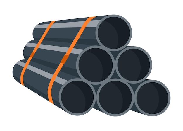 Metallurgie Industrie Produktion Stahlindustrie Banner Symbol Industrie Gießen Metall Karikatur Flach