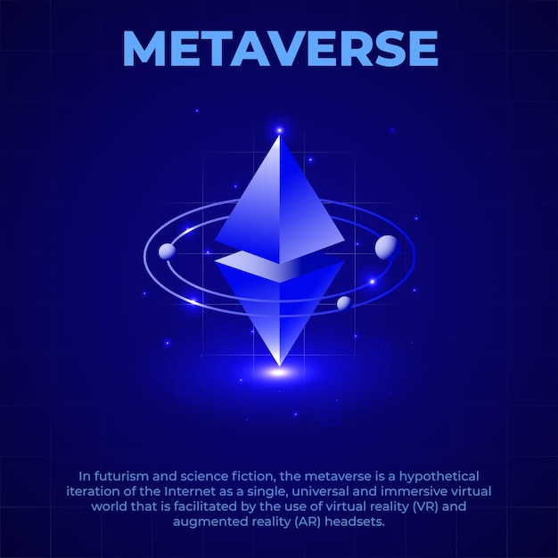 Metaverse Element Technologie des Metaverse-Spiels virtuelle Realität AR VR futuristisches Element des Meta v