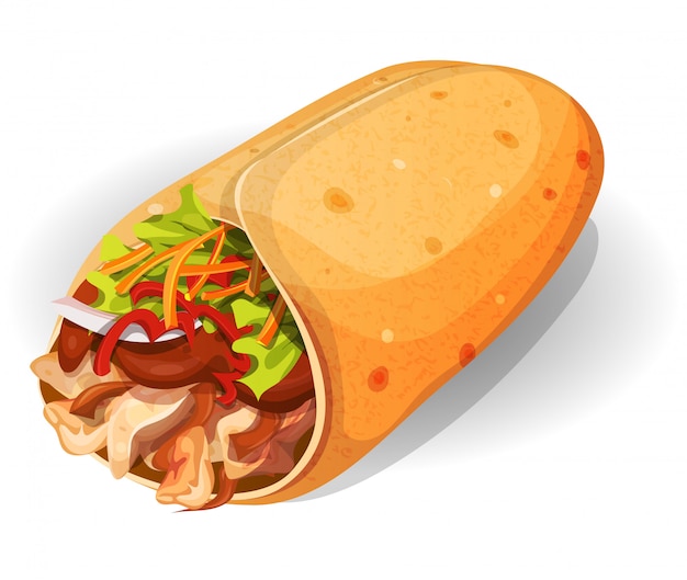 Mexikanische Burrito-Ikone