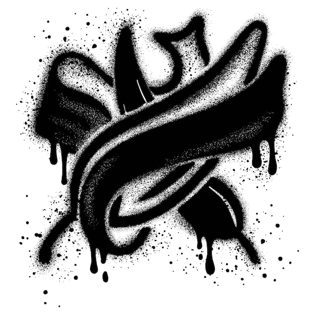 Mexikanisches Lebensmittel-Logo im Graffiti-Stil für ein Restaurant mit mexikanischer Küche oder Fastfood