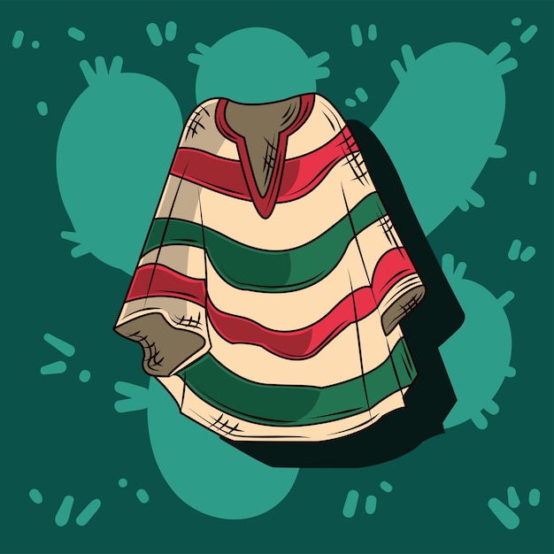 Mexikanisches Poncho-Design