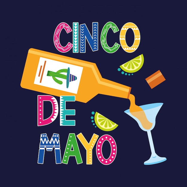 Mexiko cinco de mayo-karte