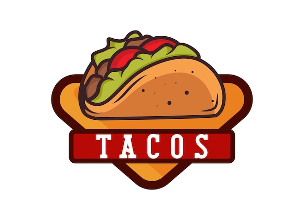 Mexiko, essen, tacos, vektor, illustration