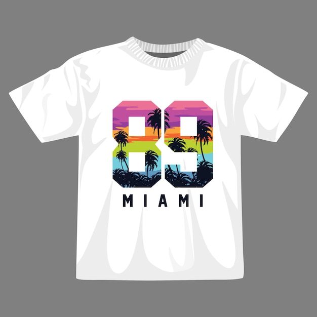 Miami sommer-t-shirt-design