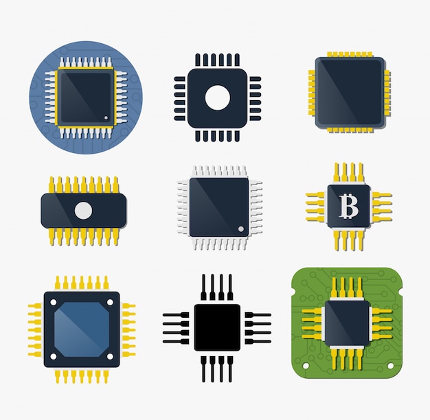 Microchip-chip-schaltungskomponente