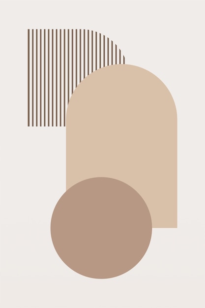 Mid-Century Modern Boho-Wandkunst, Boho-Druck, Wanddekoration, druckbare abstrakte geometrische Wandkunst-Dekoration