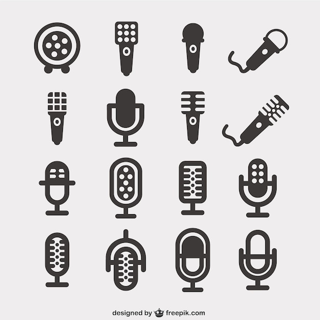 Mikrofon-Icons Pack