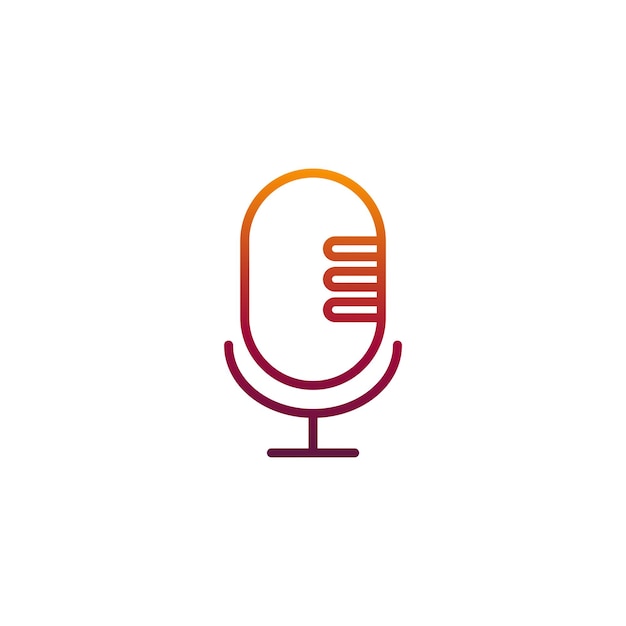 Mikrofon-symbol element der anwendung ikonen premium-qualität grafisches design