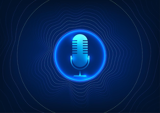 Mikrofontechnologie Hintergrundmikrofon auf kreisförmigem Seitenpunktmuster Gerätekonzept