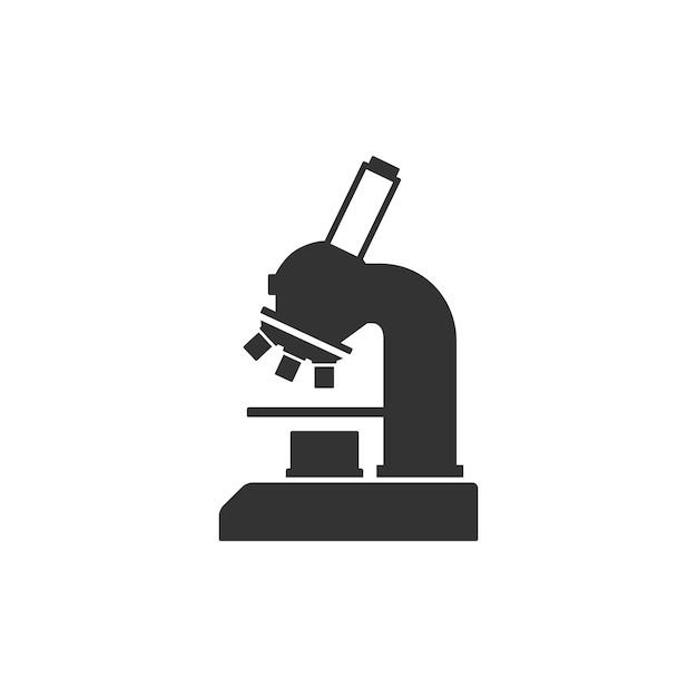 Mikroskop-symbol in schwarz und weiß