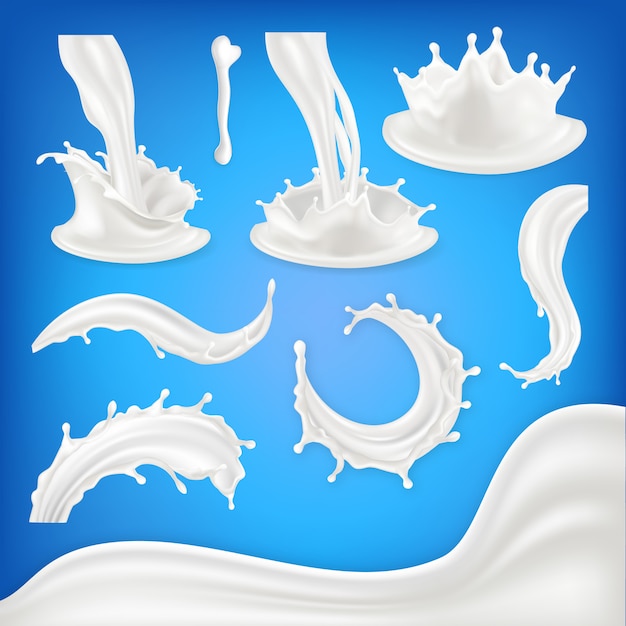 Milch Splash Set