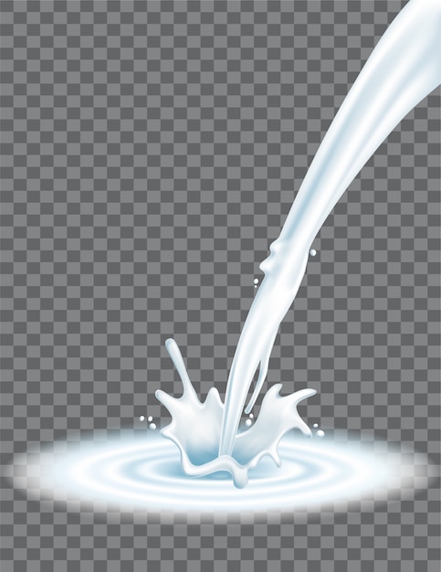 Vektor milch splash