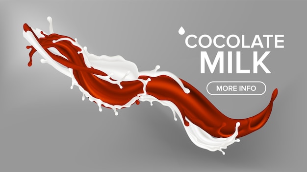 Milchschokolade splash banner