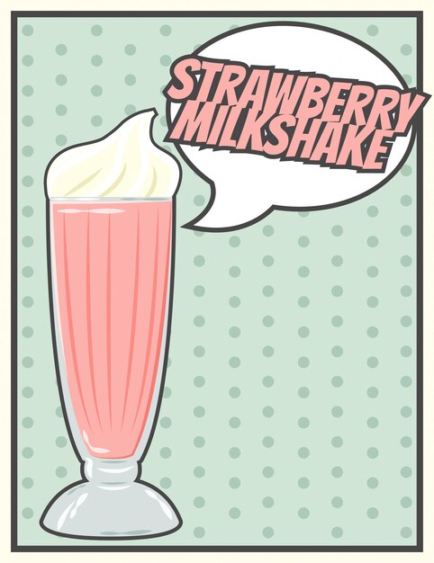 Milchshake-karte