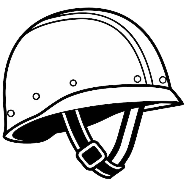 Militärische Helmillustration
